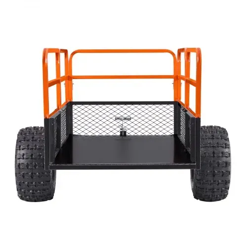 VEVOR Kippanhänger, 800,59 kg, ATV-UTV-Anhänger aus Stahl zum Hinterherziehen, Kipper mit abnehmbarer Rückwand, Gartenanhänger zum Hinterherziehen für Rasenmäher, Traktoren und Gartenabfälle – Bild 9