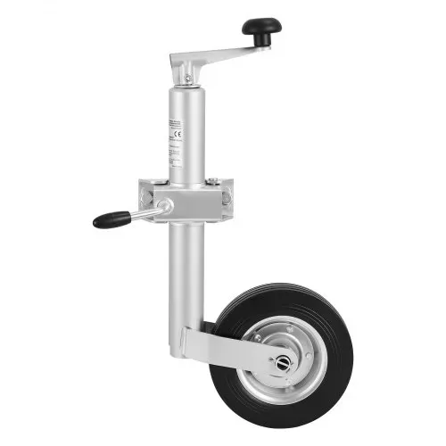 VEVOR Stützrad bis 150 kg Belastbar, Bugrad 550–780 mm Höhenverstellbar, Anhängerrad, Anhängerstütze mit Einzelrad & ergonomischem Griff, geeignet für Anhänger, Wohnwagen & Boots – Bild 10