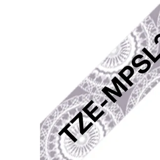 Brother TZE-MPSL31 Etiketten erstellendes Band schwarz auf silber Brother TZE-MPSL31 Etiketten erstellendes Band schwarz auf silber
