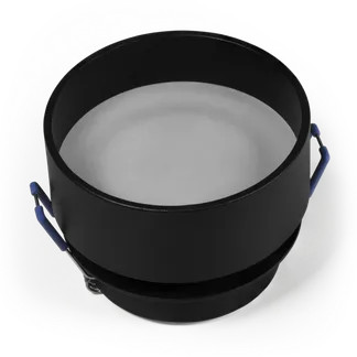 Einbaurahmen McShine “DL-21“ rund, mit Frontglas, schwarz Einbaurahmen McShine “DL-21“ rund, mit Frontglas, schwarz