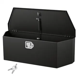 VEVOR Deichselbox Truckbox 914 x 314 x 305 mm aus Stahl, 50 kg Belastbare Werkzeugaufbewahrungsbox mit Schloss & Schlüsseln, Anhängerbox für Pickup-Ladeflächen Wohnmobile SUVs Geländewagen, Schwarz VEVOR Deichselbox Truckbox 914 x 314 x 305 mm aus Stahl, 50 kg Belastbare Werkzeugaufbewahrungsbox mit Schloss & Schlüsseln, Anhängerbox für Pickup-Ladeflächen Wohnmobile SUVs Geländewagen, Schwarz