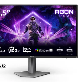 AOC AGON PRO AG276QKD2 Computerbildschirm 67,3 cm (26.5″) 2560 x 1440 Pixel Quad HD QD-OLED Schwarz, Grau AOC AGON PRO AG276QKD2 Computerbildschirm 67,3 cm (26.5″) 2560 x 1440 Pixel Quad HD QD-OLED Schwarz, Grau