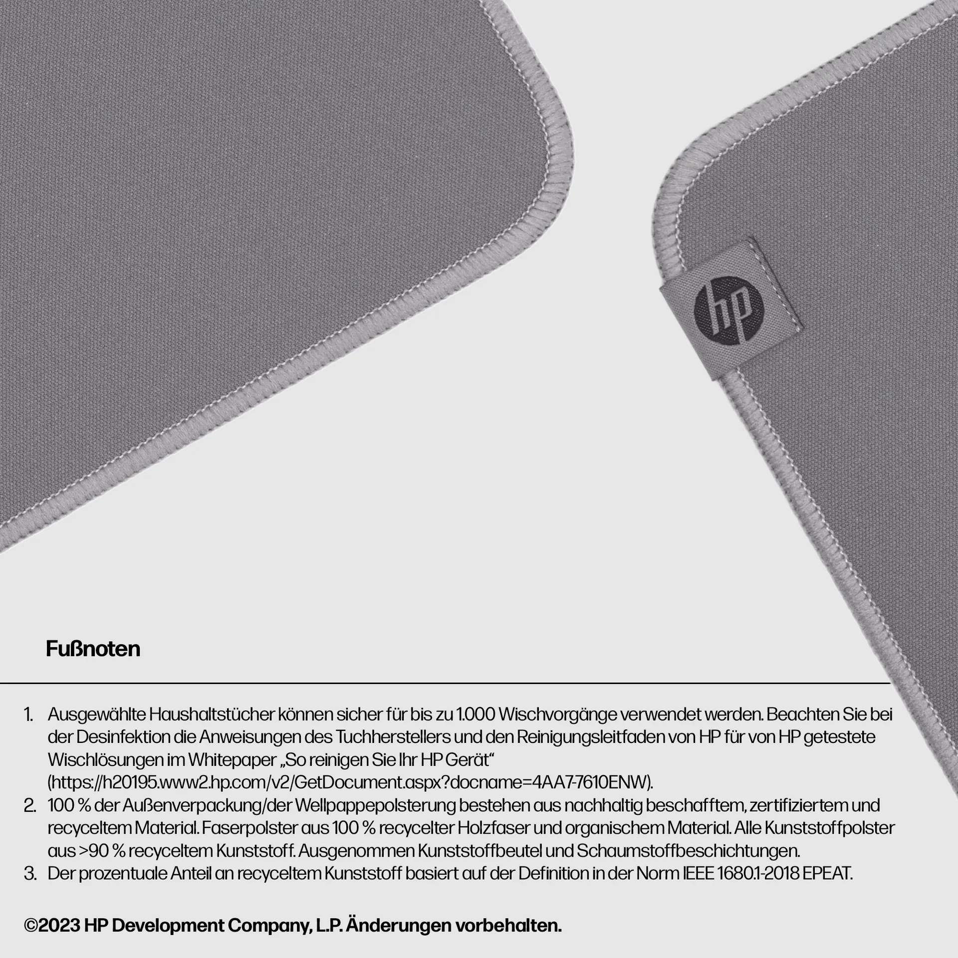 HP 100 Desinfizierbares Mauspad – Bild 3