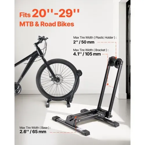 VEVOR Fahrradständer, kompatibel mit Mountainbikes & 508–685.8 mm Fahrrädern, Freistehender Fahrradhalter Ständer, vertikaler & horizontaler Ständer für kleine Räume, Eingangsbereich, Garage VEVOR Fahrradständer, kompatibel mit Mountainbikes & 508–685.8 mm Fahrrädern, Freistehender Fahrradhalter Ständer, vertikaler & horizontaler Ständer für kleine Räume, Eingangsbereich, Garage