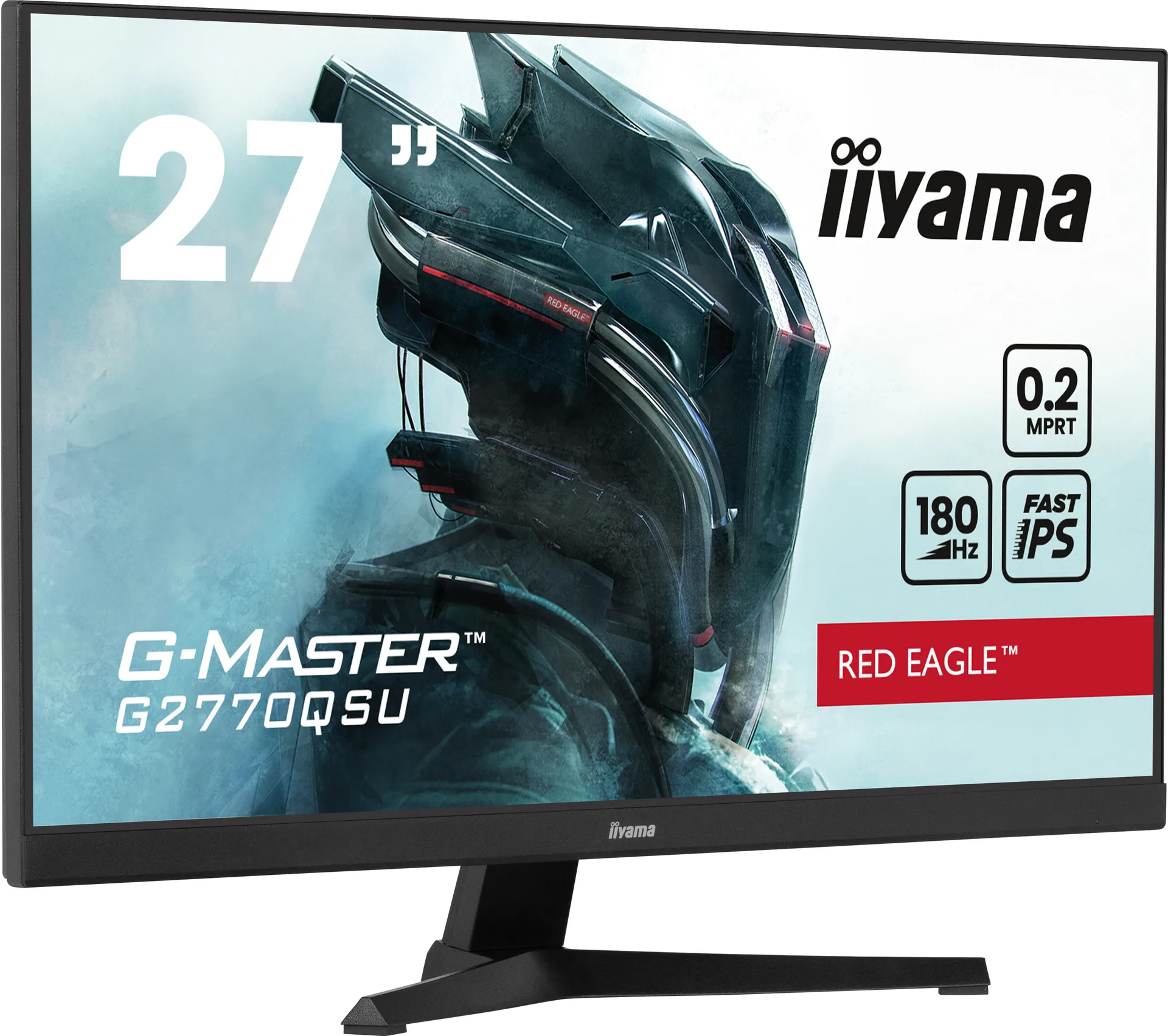 iiyama G-MASTER Erwecke dein volles Spielpotenzial mit dem Gaming-Monitor G2770QSU Red Eagle mit Fast IPS-Panel-Technologie iiyama G-MASTER Erwecke dein volles Spielpotenzial mit dem Gaming-Monitor G2770QSU Red Eagle mit Fast IPS-Panel-Technologie