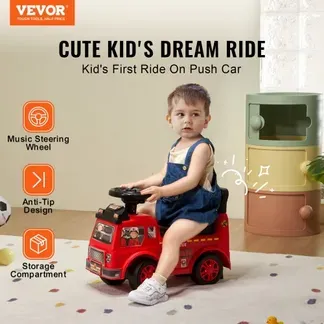 VEVOR Aufsitzauto für Kleinkinder, Alter 1–3, Ride Racer, Aufsitzspielzeug für Kleinkinder zum Sitzen und Stehen, klassisches Aufsitzauto für Kinder mit Musiklenkrad und Stauraum unter dem Sitz, Aufsitzspielzeug für Jungen und Mädchen, rot VEVOR Aufsitzauto für Kleinkinder, Alter 1–3, Ride Racer, Aufsitzspielzeug für Kleinkinder zum Sitzen und Stehen, klassisches Aufsitzauto für Kinder mit Musiklenkrad und Stauraum unter dem Sitz, Aufsitzspielzeug für Jungen und Mädchen, rot