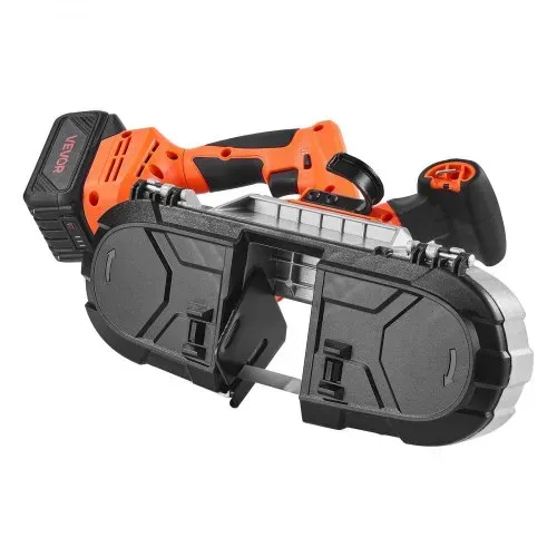 VEVOR 20 V Akku Bandsäge, 65x65 mm Schnitttiefe, Metallbandsäge mit bürstenlosem Motor, 4000-mAh Akku und Ladegerät, 0–192 m/min variable Drehzahl, ideal zum Schneiden von Metall, Holz – Bild 10