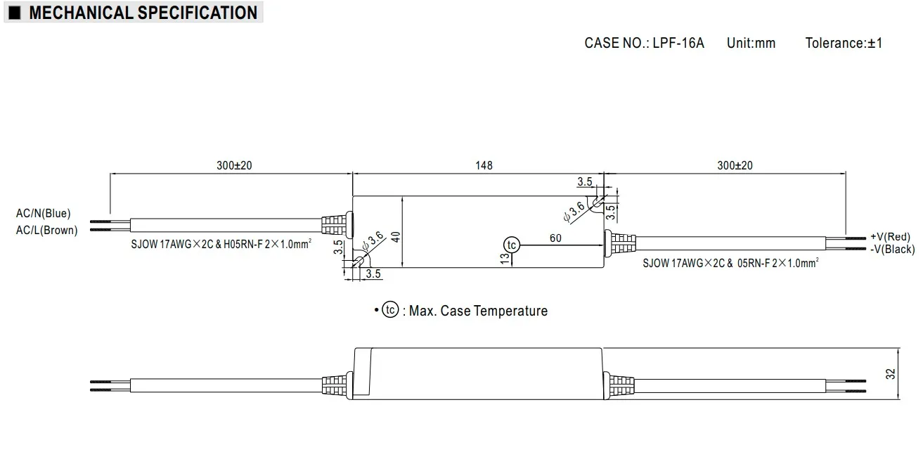 MEANWELL Netzteil - 24V 16W IP67 – Bild 2