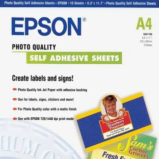 Epson Self-Adhesive Photo Paper – A4 – 10 Blätter Epson Self-Adhesive Photo Paper – A4 – 10 Blätter