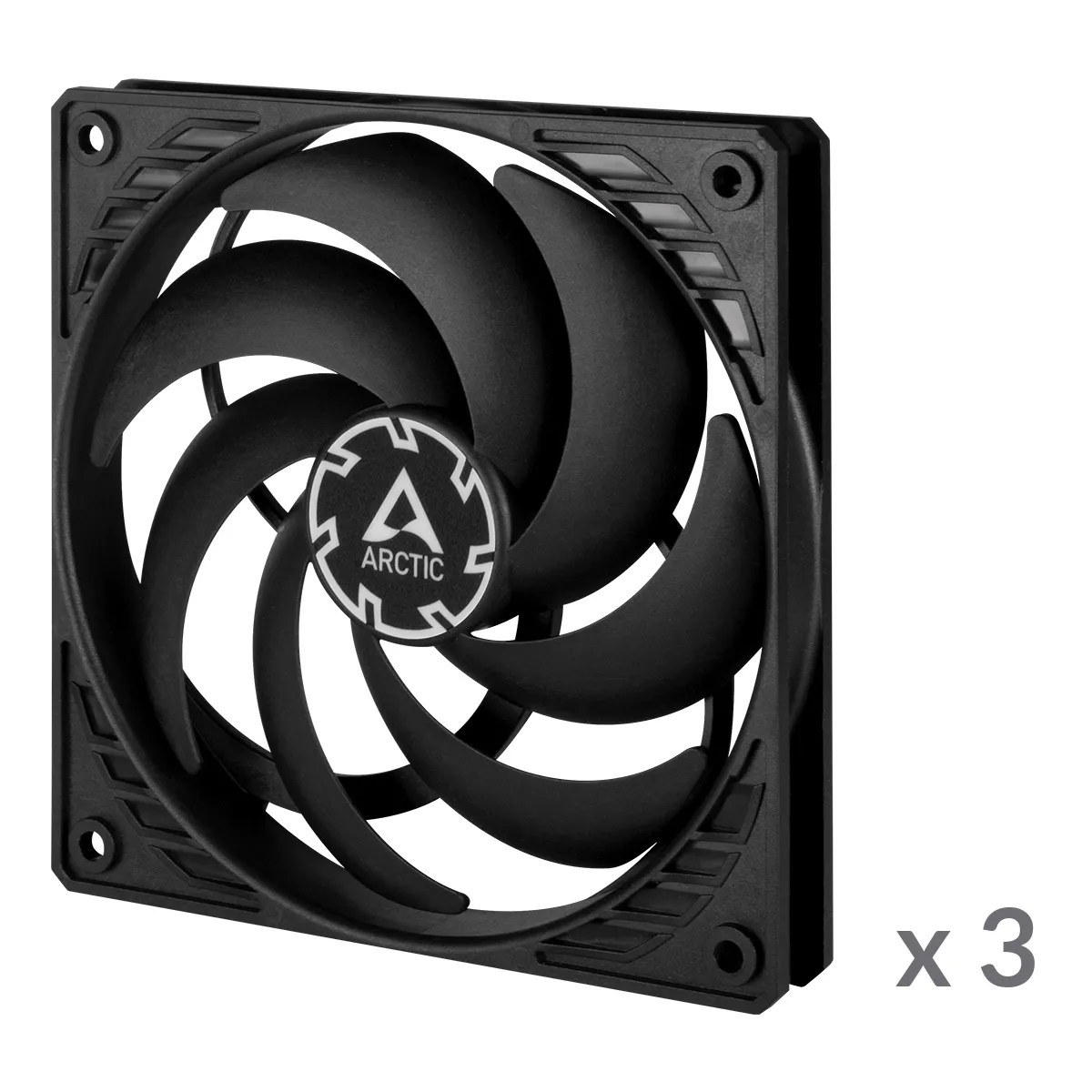 ARCTIC P12 Slim PWM PST 120 mm PWM Lüfter optimiert für statischen Druck mit integriertem Y-Kabel – Bild 2