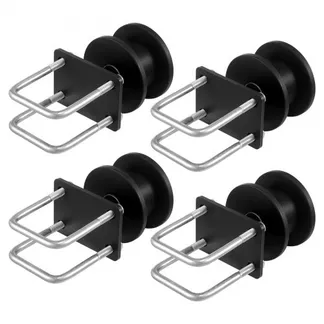 VEVOR Schiebetor-Set 150×293,6mm, Rolltor-Hardware-Set mit H-förmiger Radnut für freitragende Schiebetore und Rolltüren, Schiebetorrollen mit 4 Schienenrädern, Hochleistungs-Gleitrolle, Schwarz VEVOR Schiebetor-Set 150×293,6mm, Rolltor-Hardware-Set mit H-förmiger Radnut für freitragende Schiebetore und Rolltüren, Schiebetorrollen mit 4 Schienenrädern, Hochleistungs-Gleitrolle, Schwarz