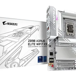 GIGABYTE Z890 AORUS ELITE WIFI7 ICE Mainboard – Unterstützt Intel Core Ultra (Serie 2) CPUs, 16+1+2 Phasen VRM, bis zu 8800MHz DDR5 (OC), 1xPCIe 5.0 + 3xPCIe 4.0, Wi-Fi 7, 2.5GbE LAN, Thunderbolt 4 GIGABYTE Z890 AORUS ELITE WIFI7 ICE Mainboard – Unterstützt Intel Core Ultra (Serie 2) CPUs, 16+1+2 Phasen VRM, bis zu 8800MHz DDR5 (OC), 1xPCIe 5.0 + 3xPCIe 4.0, Wi-Fi 7, 2.5GbE LAN, Thunderbolt 4