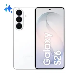 Samsung Galaxy S26 16 cm (6.3″) Dual-SIM Android 16.0 5G USB Typ-C 12 GB 256 GB 4300 mAh Weiß Samsung Galaxy S26 16 cm (6.3″) Dual-SIM Android 16.0 5G USB Typ-C 12 GB 256 GB 4300 mAh Weiß
