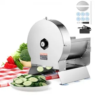 VEVOR Elektrischer Gemüsehobel, 0–12 mm Dicke, Einstellbare kommerzielle Schneidemaschine, Manueller Edelstahl-Lebensmittelschneider, Aufschnittmaschine, für Kartoffeln, Zitronen, Tomaten, Äpfel VEVOR Elektrischer Gemüsehobel, 0–12 mm Dicke, Einstellbare kommerzielle Schneidemaschine, Manueller Edelstahl-Lebensmittelschneider, Aufschnittmaschine, für Kartoffeln, Zitronen, Tomaten, Äpfel