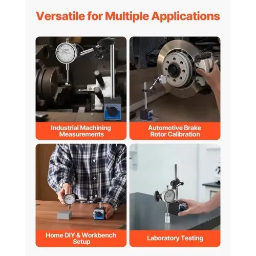 VEVOR Messuhr Imperial, 0,001 Zoll/0,03 mm Genauigkeit, 0–1 Zoll/0–25,4 mm Messbereich, gut lesbares großes Zifferblatt, professionell für Innendurchmessermessung, Rundlauferkennung, Ebenheitsprüfung – Bild 5