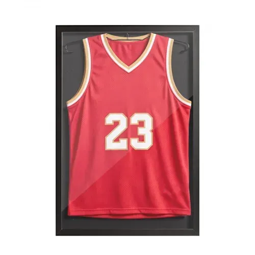 VEVOR Trikotrahmen 60 x 80 cm, Holz-Trikot-Bildrahmen mit PC-Platte und 98 % UV-Schutz, Objektrahmen mit Aufhänger, Trikotvitrine für Baseball-, Basketball-, Football- und Hockeytrikots, Schwarz – Bild 10