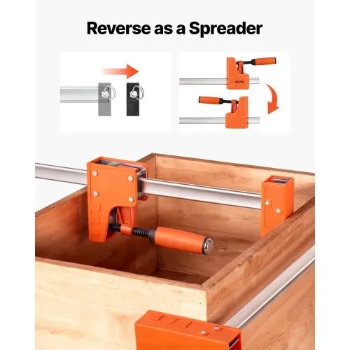 VEVOR Stangenklemmen für die Holzbearbeitung, 2er-Pack, 127cm Parallelklemmen-Set, 499 kg Last – Bild 5
