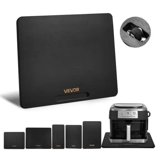 VEVOR Gleitbrett, 33×40,6 cm, Brett mit Gummirädern und hohlem Griff, leicht zu reinigen, Slider-Brett, Geräte-Rollbrett, leicht bewegliche Unterlage für Kaffeemaschine, Küchenmaschine, Schwarz VEVOR Gleitbrett, 33×40,6 cm, Brett mit Gummirädern und hohlem Griff, leicht zu reinigen, Slider-Brett, Geräte-Rollbrett, leicht bewegliche Unterlage für Kaffeemaschine, Küchenmaschine, Schwarz