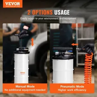 VEVOR Ölabsaugpumpe 6,5L Manuell Pneumatisch Ölabsauggerät 0,4–0,8 MPa Ölwechselpumpe Auto Absaugpumpe Handpumpe Flüssigkeitsabsaugpumpe Geeignet zum Absaugen von Motoröl Getriebeöl Bremsflüssigkeit VEVOR Ölabsaugpumpe 6,5L Manuell Pneumatisch Ölabsauggerät 0,4–0,8 MPa Ölwechselpumpe Auto Absaugpumpe Handpumpe Flüssigkeitsabsaugpumpe Geeignet zum Absaugen von Motoröl Getriebeöl Bremsflüssigkeit