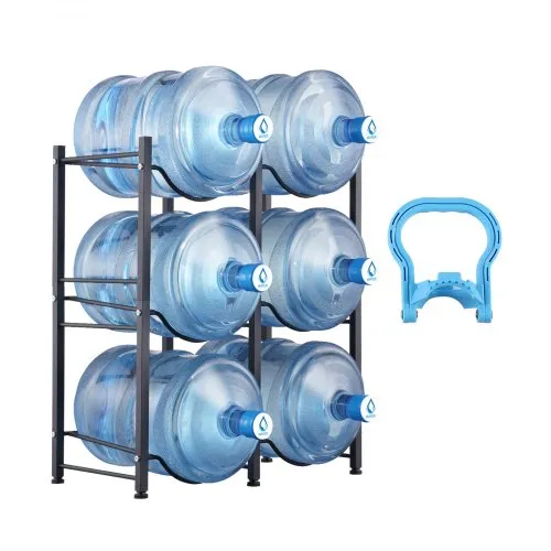 VEVOR Wasserkrughalter mit 3 Ebenen, 5 Gal Wasserflaschenhalter, zweireihiges Wasserflaschenregal aus Eisen für 6 Flaschen, robustes Wasserkrugregal Wasserkrughalter für Küche Büro Wohnzimmer schwarz VEVOR Wasserkrughalter mit 3 Ebenen, 5 Gal Wasserflaschenhalter, zweireihiges Wasserflaschenregal aus Eisen für 6 Flaschen, robustes Wasserkrugregal Wasserkrughalter für Küche Büro Wohnzimmer schwarz
