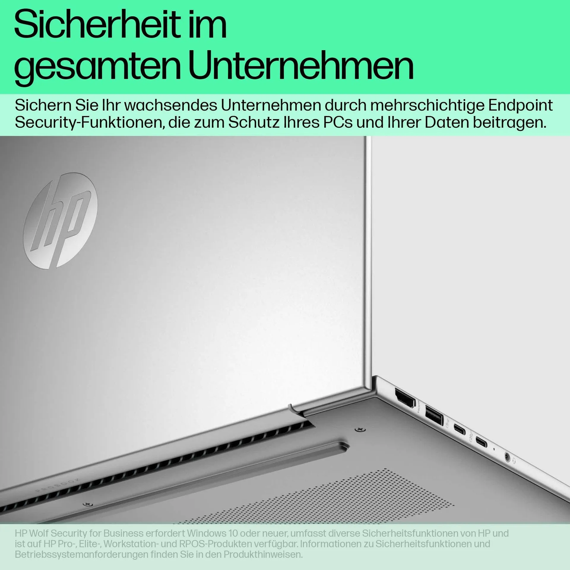 HP ProBook 460 G11 Intel Core Ultra 5 125U Laptop 40,6 cm (16") WUXGA 16 GB DDR5-SDRAM 512 GB SSD Wi-Fi 6E (802.11ax) Windows 11 Pro AI PC Silber – Bild 6