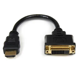 StarTech.com HDMI-auf-DVI-D Videoadapterkabel 20cm – HDMI-Stecker auf DVI-Buchse StarTech.com HDMI-auf-DVI-D Videoadapterkabel 20cm – HDMI-Stecker auf DVI-Buchse