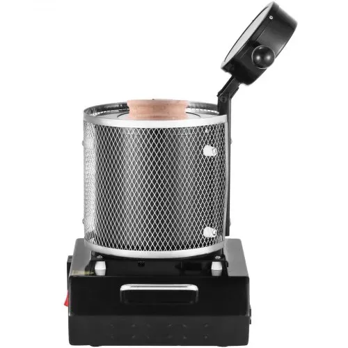 VEVOR Goldschmelzofen 1350 W 1150 ℃ Max. Temperatur, digitaler elektrischer Schmelzofen 3 kg Keramiktiegel zum Gießen & Raffinieren von Edelmetallen, zur Verarbeitung von Gold Silber Aluminium – Bild 10