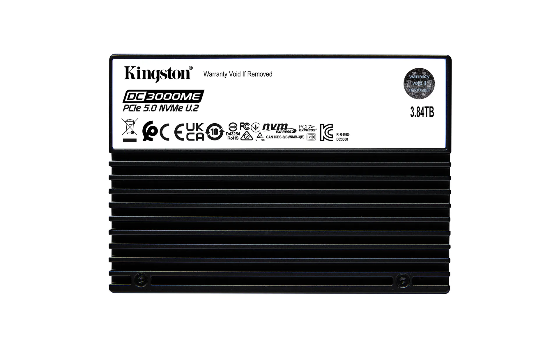 Kingston Technology 3,84TB DC3000ME U.2 PCIe 5.0 NVMe TCG Opal Enterprise SSD Kingston Technology 3,84TB DC3000ME U.2 PCIe 5.0 NVMe TCG Opal Enterprise SSD