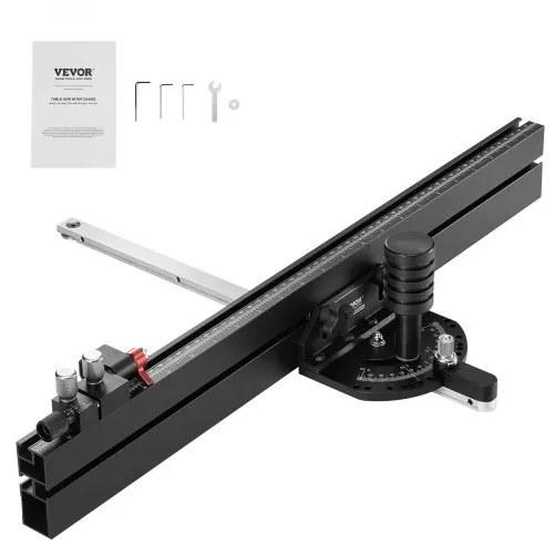 VEVOR Präzisions-Gehrungsanschlag für Tischkreissägen, Standardschlitz, 3/4 x 3/8 Zoll, 61 cm Gitter VEVOR Präzisions-Gehrungsanschlag für Tischkreissägen, Standardschlitz, 3/4 x 3/8 Zoll, 61 cm Gitter