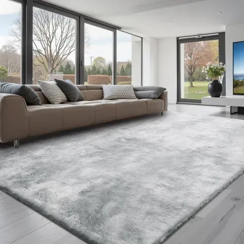 VEVOR Hochflor Teppich, 2743×3658 mm, flauschiger Teppich mit dreilagigem Material, 35 mm Florhöhe, für große Wohnzimmer, Heimkino, Loungebereich, fusselfrei und weicher, pflegeleicht VEVOR Hochflor Teppich, 2743×3658 mm, flauschiger Teppich mit dreilagigem Material, 35 mm Florhöhe, für große Wohnzimmer, Heimkino, Loungebereich, fusselfrei und weicher, pflegeleicht