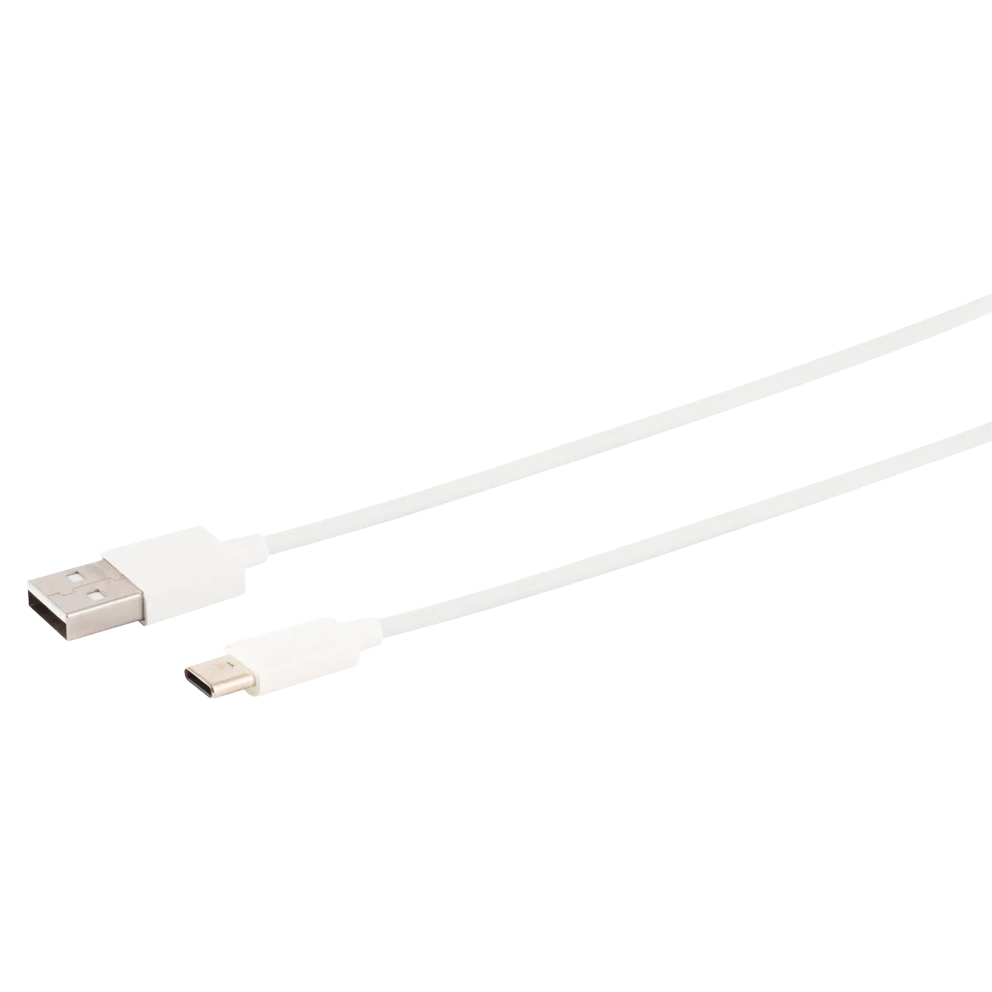 USB Lade-Sync Kabel, USB-A Stecker auf USB C-Stecker, 2.0, ABS, weiß, 1m USB Lade-Sync Kabel, USB-A Stecker auf USB C-Stecker, 2.0, ABS, weiß, 1m