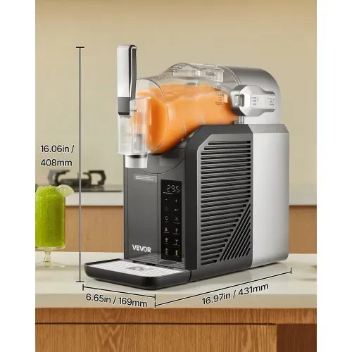 VEVOR Slush Maschine Mini 2 L, Kein Eis erforderlich, Slushie Maschine für Zuhause mit Selbstreinigung und 6 Voreingestellten Programmen, Zubereitung von Milchshakes, Frappés und Gefrorenen Cocktails – Bild 6
