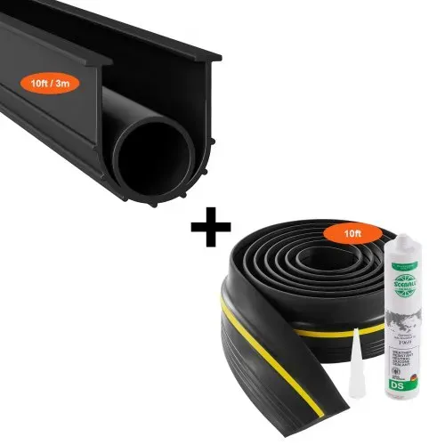 VEVOR Dichtungsset für Garagentorschwellen und -unterteil 3 m U-Form + O-Ring, universelle PVC Dichtungsleiste für Garagentorunterteile, kombinierbar mit wetterfestem Dichtungsstreifen VEVOR Dichtungsset für Garagentorschwellen und -unterteil 3 m U-Form + O-Ring, universelle PVC Dichtungsleiste für Garagentorunterteile, kombinierbar mit wetterfestem Dichtungsstreifen