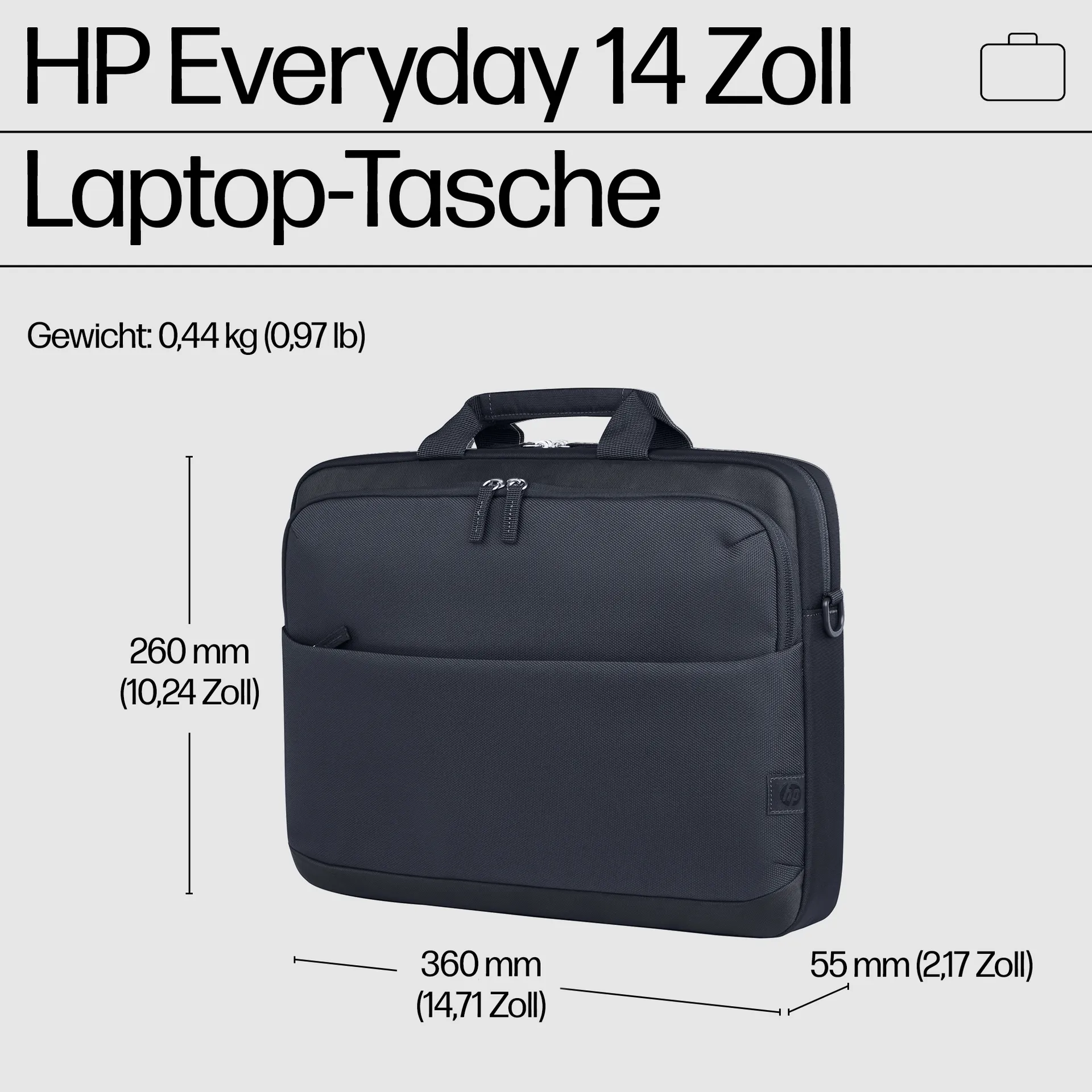 HP Everyday 14 Zoll Laptop-Tasche – Bild 4