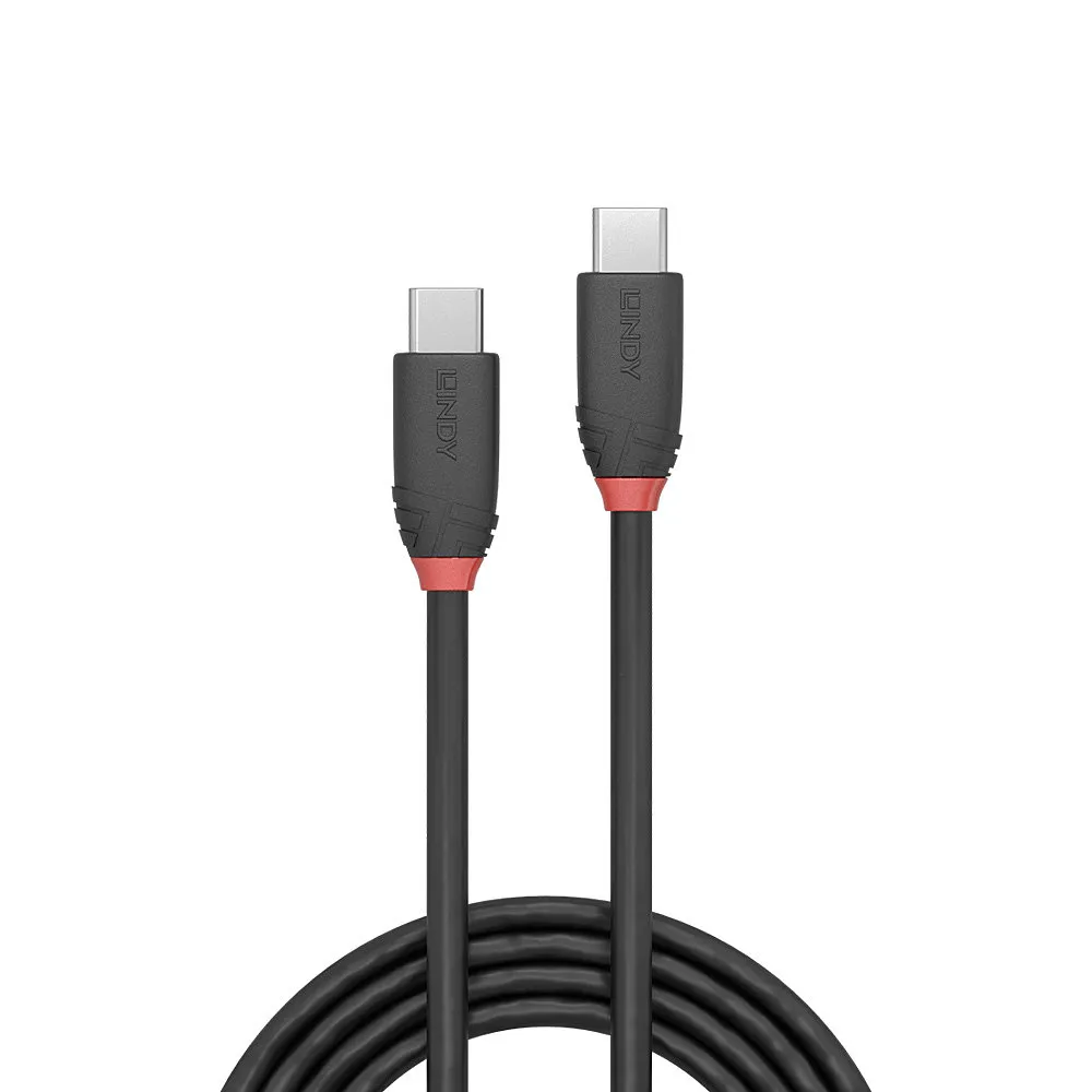 Lindy 36907 USB Kabel USB 3.2 Gen 1 (3.1 Gen 1) 1,5 m USB C 10 Gbit/s Schwarz – Bild 2