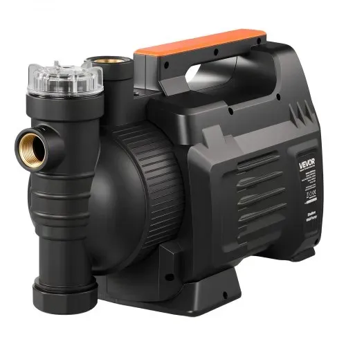 VEVOR Gartenpumpe 1300 W, Bewässerungspumpe Max. Fördermenge 4800 L/h, PP-Jetpumpe, Saugpumpe mit 48 m Fördehöhe, Intelligenter Elektronischen Steuerung, für Gartenbewässerung & Rasensprenger – Bild 9
