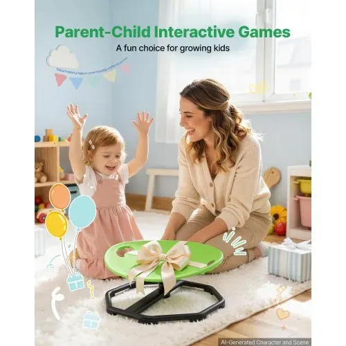 VEVOR Drehstuhl Kinder Autismus Sensorischer Drehsitz 50 kg 435x410 mm Grün, ADHS Hilfsmittel für Kinder im Alter von 2-6 Jahren, Förderung von Gleichgewicht Körperkoordination Greifkraft, PP-Material – Bild 6