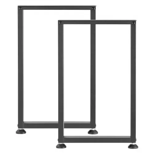 VEVOR Tischkufen aus Vierkantprofilen 2er-Set 450x740 mm, Tischuntergestell max. 1000 kg, Tischbeine, Möbelfüße, Tischgestell, Tischfüße für Schreibtische, Couchtisch, Esstische, Schwarz – Bild 8