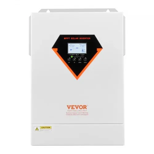 VEVOR Hybrid-Solarwechselrichter, 6000 W, All-in-One-Sinus-Wechselrichter mit Ladegerät, 48 V DC auf einphasig 220/230 V AC, mit integriertem 120-A-MPPT-Solarladeregler, für netzunabhängige Blei-Säure-Lithium-Batteriesysteme – Bild 9