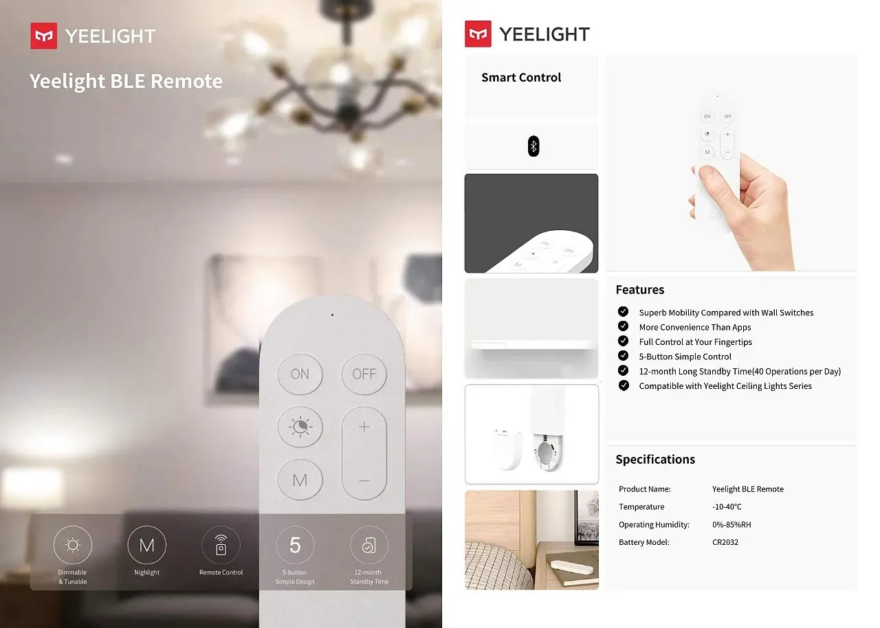 Yeelight Bluetooth Remote Control – LED Produkt – Bild 4