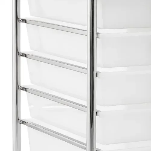 VEVOR Rollwagen mit 12 Schubladen Rollcontainer Doppelreihe 635x395x815mm, Metallgestell, Ablagefläche, Handgriffe, Lenkrolle mit 2 Bremsen, Mobiler Schubladenwagen für Büro Werkstatt Klassenzimmer – Bild 10