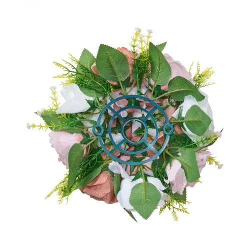 VEVOR Kunstblumen, 10 Stück, 240x240x120 mm, künstliche Blumenkugeln, Kunstrosen-Arrangements für Hochzeitsmittelstücke, Heimdekoration, Tischdekoration, Partys, Feiern, rosa & weiße Rosen – Bild 9