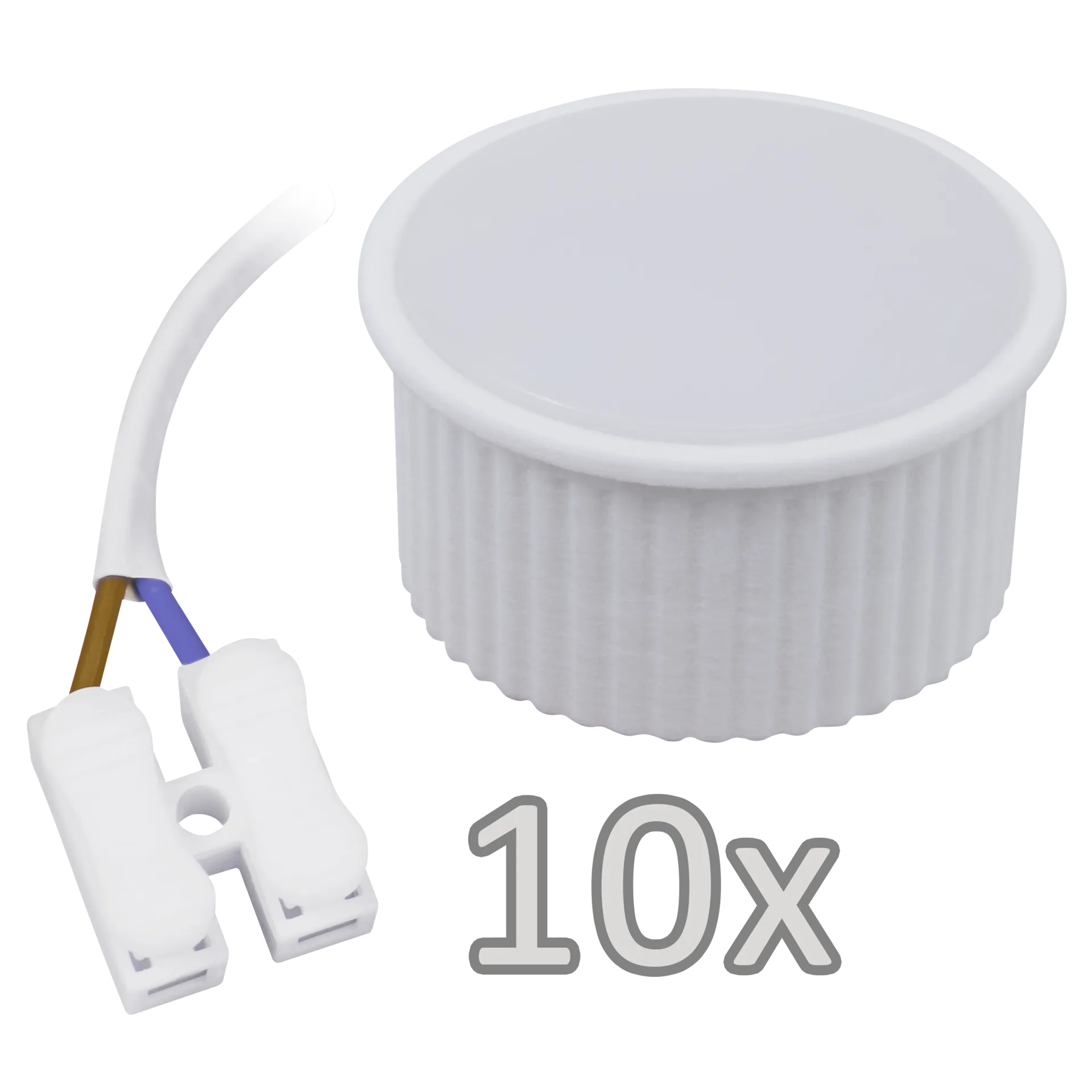 Einbauleuchten-Set McShine, 10xRahmen, 10xLED-Modul, 5W, 440lm, 230V, weiß – Bild 2