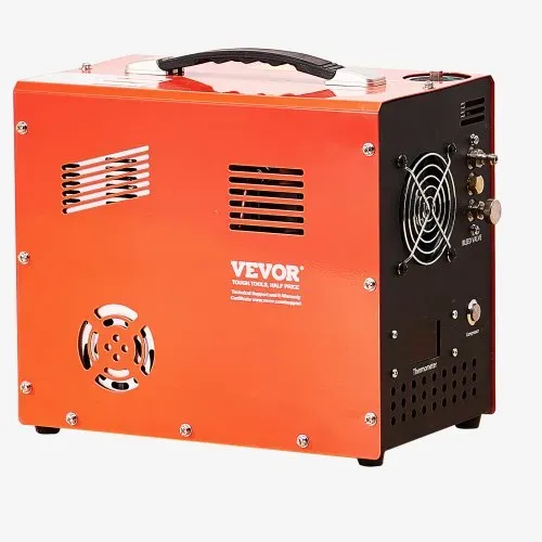 VEVOR PCP-Luftkompressor, 4500 PSI/30 MPa PCP-Luftgewehrkompressor mit eingebautem Konverter & Lüfterkühlsystem, Auto-Stopp DC12 V/AC230 V Paintball-Tankkompressor für Luftgewehr, Tauchflasche – Bild 9