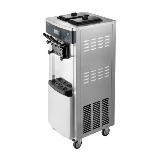 VEVOR Kommerzielle Softeismaschine 2200 W, Freistehende Eismaschine mit 20-28 L/h Produktion, mit 3 Geschmacksrichtungen & 2 Behältern (6 L), Vorkühlung & Selbstreinigung für Snack- und Dessertläden – Bild 10