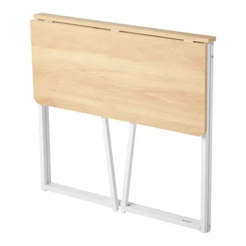 VEVOR kleiner Klappschreibtisch Schreibtisch faltbar 80 x 48 cm (Tischplatte), platzsparender Computertisch mit Aufbewahrungshaken, Bürotisch mit 68 kg Tragkraft Eiche für kompakte Räume Homeoffice – Bild 9
