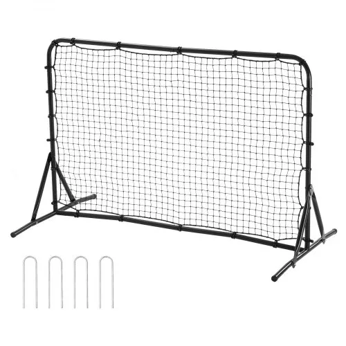 VEVOR Fußball-Rebound-Netz 6 x 4 Fuß tragbares Trainingsgeschenk, doppelseitiges Rebound-Netz, Fußball-Trainingsgerät Hilfsmittel und Ausrüstung für alle Altersgruppen Kick-Back Rebounder VEVOR Fußball-Rebound-Netz 6 x 4 Fuß tragbares Trainingsgeschenk, doppelseitiges Rebound-Netz, Fußball-Trainingsgerät Hilfsmittel und Ausrüstung für alle Altersgruppen Kick-Back Rebounder