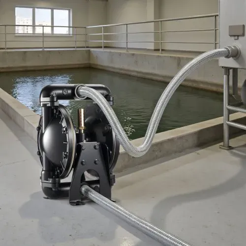 VEVOR Druckluft-Doppelmembranpumpe, 132 L/min, 25,4 mm Einlass & Auslass, pneumatische Altöl-Transferpumpe, max. 114 PSI, Gehäuse aus Aluminiumlegierung, für Diesel, Fett, Kerosin, Benzin & Öl – Bild 7
