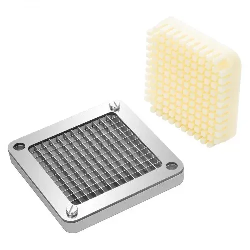 VEVOR Kartoffelschneider Pommes Frites Schneider Ersatz-Häckslermesser 6,4 mm, 3 x Ersatz-Häckslermesser & 6 x Zusätzliche Klingen Pommes Schneider Zubehör – Bild 9