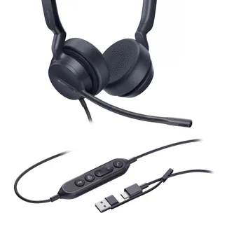 Yealink Dual-Teams-Headset mit USB-C/A-Anschluss Yealink Dual-Teams-Headset mit USB-C/A-Anschluss